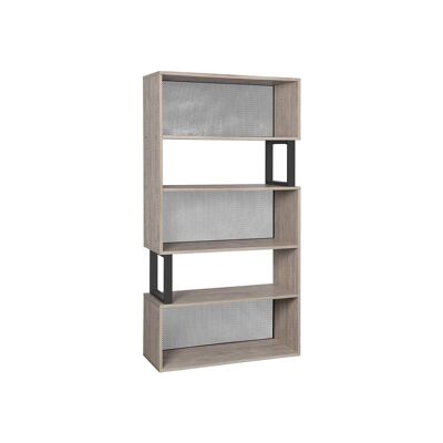 Librería de estilo industrial de 5 niveles 80 x 30 x 150,5 cm (largo x ancho x alto)