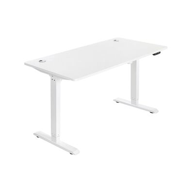 Bureau électrique motorisé blanc 20 x 60 x (73-114) cm (L x L x H)