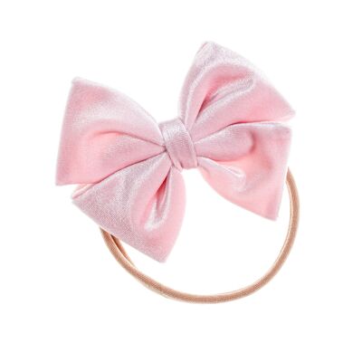 Lina Pink Velvet Bow