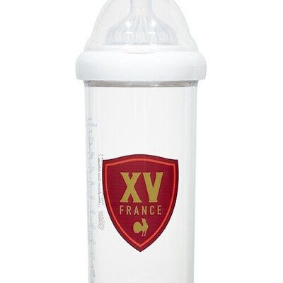 360-ml-Babyflasche – France Rugby-Vintage-Logo