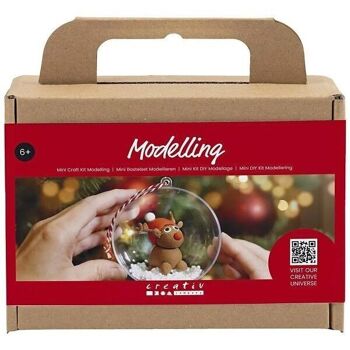 Kit DIY modelage - Boule de Noël - Renne 3