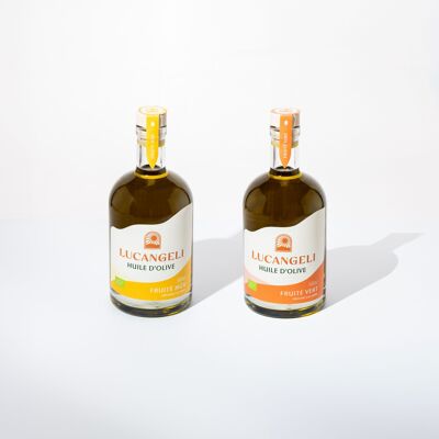 DISCOVERY DUO – 12 BOTTLES OF ORGANIC OLIVE OIL 500 ML