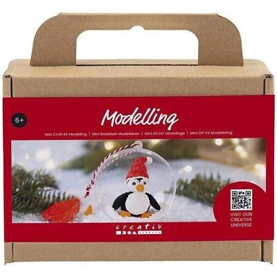 DIY-Modellbausatz - Weihnachtskugel - Pinguin