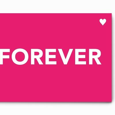 Neon Pink A5 Card - FOREVER