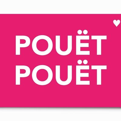 A5 Neon Pink Card - POUÊT POUÊT