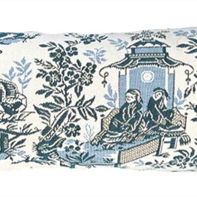Lumbar cushion cover The Chinese man with the wheelbarrow