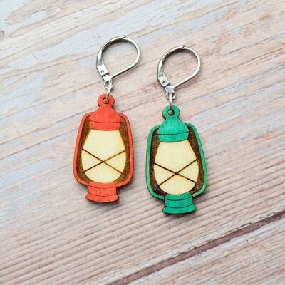 Wooden stitch marker lantern