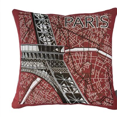 Left Eiffel woven cushion cover
