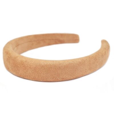 Hairband suedine camel