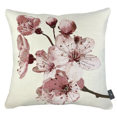 Fodera per cuscino intrecciata con fiori di ciliegio giapponese