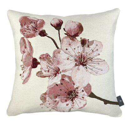 Fodera per cuscino intrecciata con fiori di ciliegio giapponese