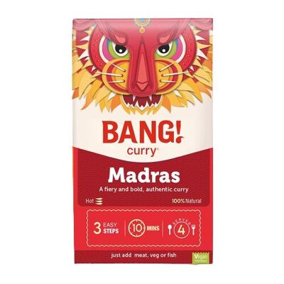 Kit d'épices au curry de Madras, garni d'une agréable bouchée de piment