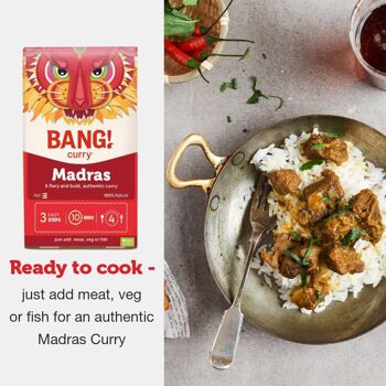 Kit d'épices au curry de Madras, garni d'une agréable bouchée de piment 3