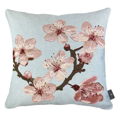 Housse de coussin tissée Cerisier Japonais