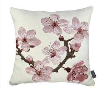 Housse de coussin tissée Cerisier Japonais 3