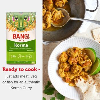 Korma Curry Spice Kit, 100% naturel, authentique, végétalien 2