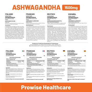 Ashwagandha 1500 mg 180 comprimés végétaliens | Approvisionnement de 6 mois | Extrait pur de racine d'Ashwagandha haute résistance | Supplément Ashwagandha | Fabriqué au Royaume-Uni par Prowise Healthcare 4