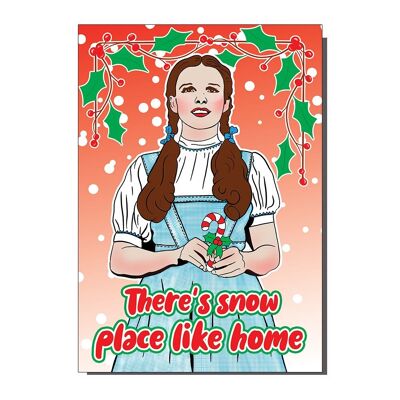 There's Snow Place Like Home Wizard Of Oz Inspired Christmas Card