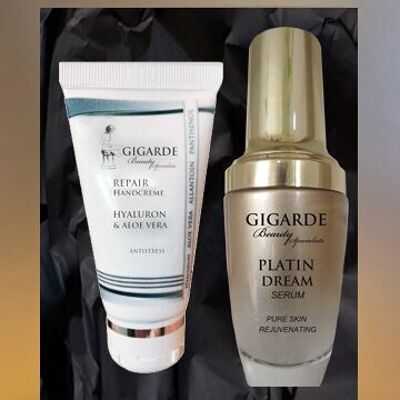 Gift box platinum serum and hand cream