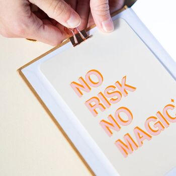 Carte d'affirmation positive pour Vision Board - No Risk No Magic 2