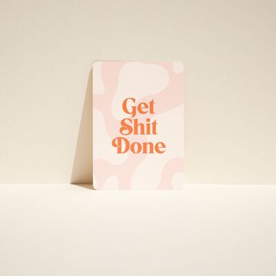 Positive Affirmationskarte für Vision Board – Get Shit Done