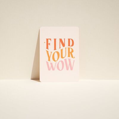 Positive Affirmation Card for Vision Board - Find Your Wow
