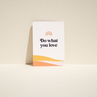 Positive Affirmationskarte für Vision Board – Tun Sie, was Sie lieben