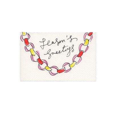 Paper Chains Christmas Card