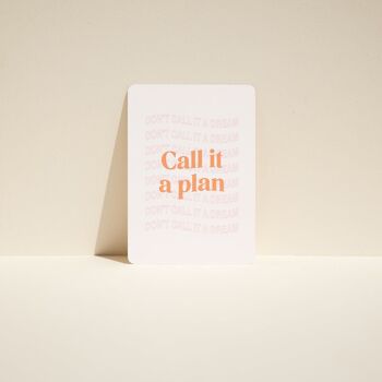 Carte affirmation positive pour Vision Board - Don't Call It a Dream, Call it a Plan 1
