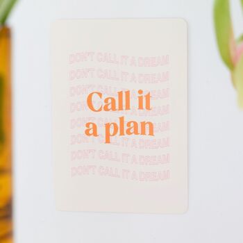 Carte affirmation positive pour Vision Board - Don't Call It a Dream, Call it a Plan 2