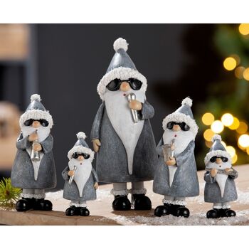 Flûte du Père Noël en poly pack de 6 assortis 2