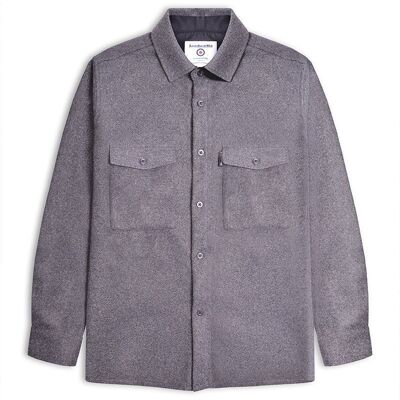 Overshirt in flanella spazzolata AW23