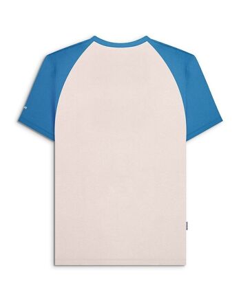 T-shirt Raglan contrasté doublure argent/bleu foncé AW23 3
