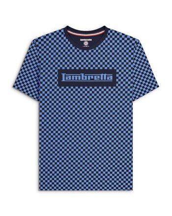 T-shirt bicolore marine/bleu foncé AW23 1