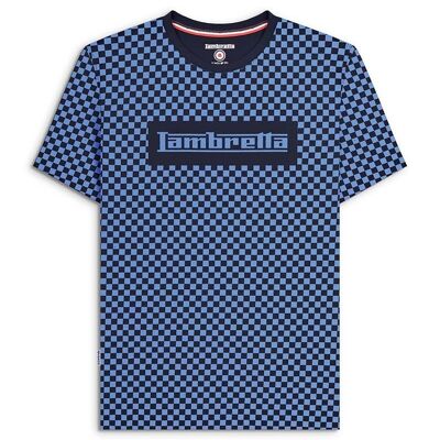 T-shirt bicolore marine/bleu foncé AW23