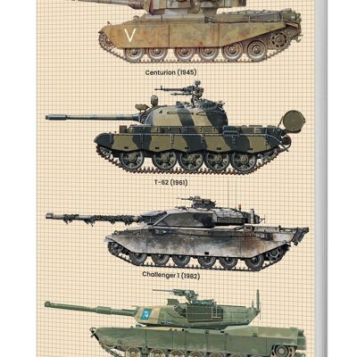 Tank Softcover-Notizbuch (A5 liniert, 120 Seiten)