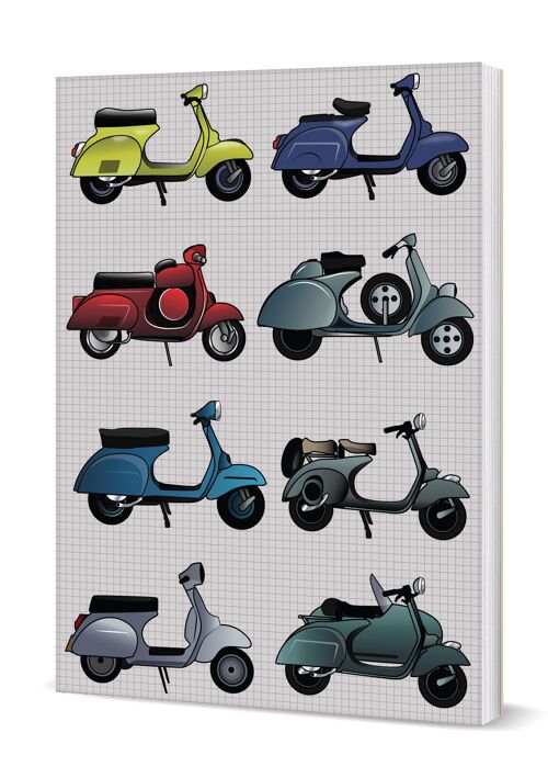 Scooters Softback Notebook (A5 120 Page Lined)