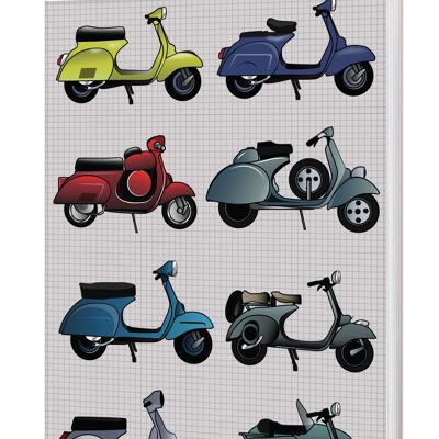 Scooters Softback Notebook (A5 120 Page Lined)