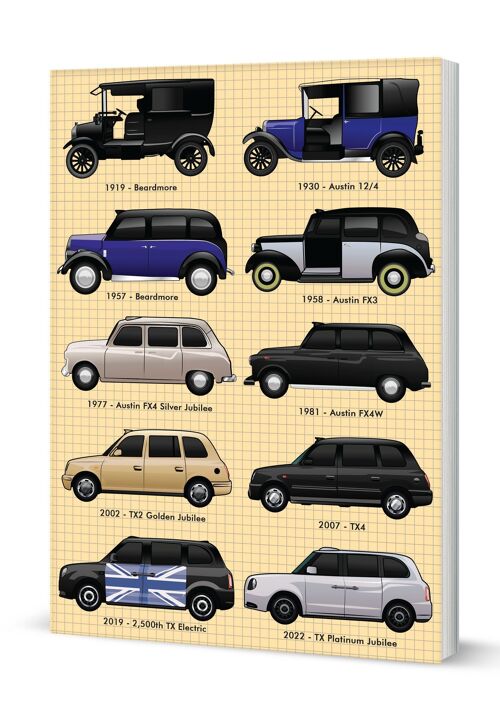 London Taxis Softback Notebook (A5 120 Page Lined)