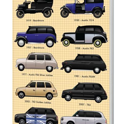 London Taxis Softback Notebook (A5 120 Page Lined)