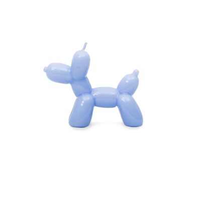 BLUE BALLOON DOG CANDLE - HAND PAINTED HF