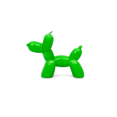 CANDELA PER CANE A PALLONCINO VERDE - DIPINTA A MANO HF