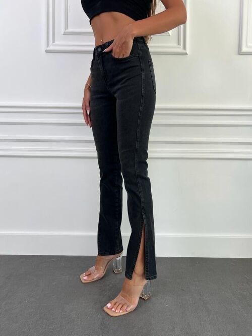 Jean fendu NOIR - JUNBY SLIT