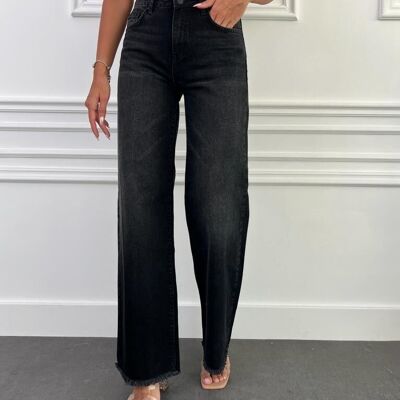 BLACK MOM cut jeans - JUNBY MUM