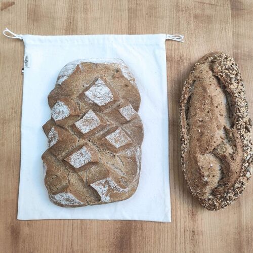 Sachet en toile alimentaire, spécial boule, pavé et pains spéciaux