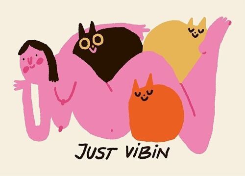 Postkarte - Just Vibin
