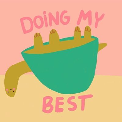 Postkarte - Doing My Best