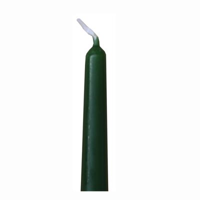 Candele coniche verde foresta