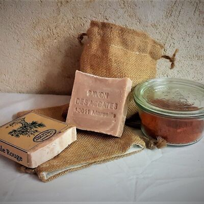 Red clay soap