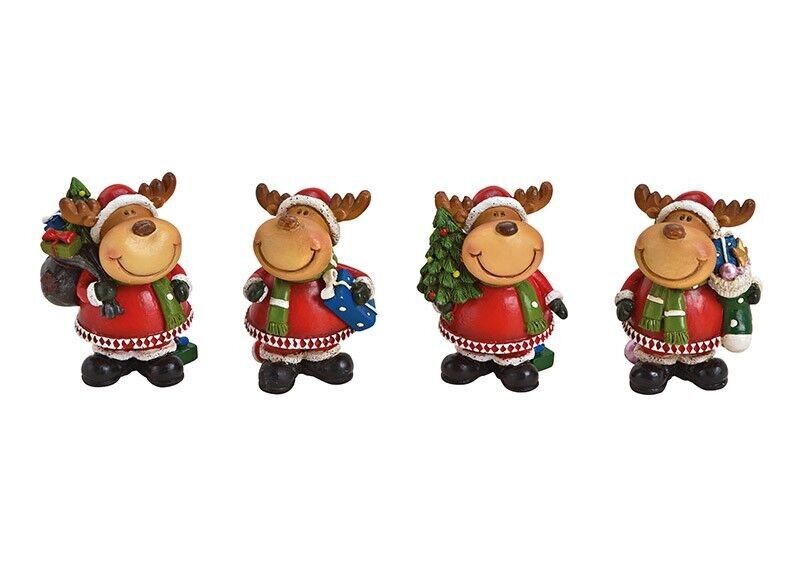 Alce in poli rosso 4-fold